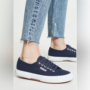 Superga Cotu Classic Lace Up Sneakers Size 8 Unisex, Canvas, Coastal, Casual